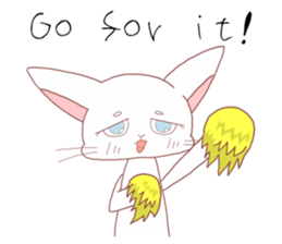 Anxiety cat sticker #13163631