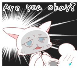 Anxiety cat sticker #13163632