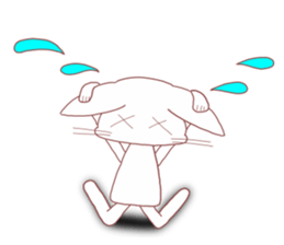 Anxiety cat sticker #13163635