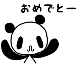 Rabbit & panda, sometimes a bear. 2 sticker #13164237