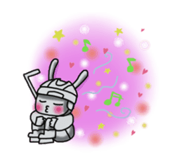 Rabbit hockey sticker #13164544