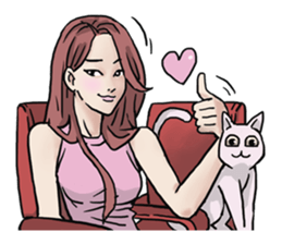 AsB - 130 Heart B (heart Body language ) sticker #13165294