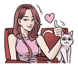 AsB - 130 Heart B (heart Body language ) sticker #13165294