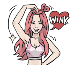 AsB - 130 Heart B (heart Body language ) sticker #13165296