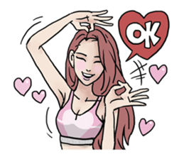 AsB - 130 Heart B (heart Body language ) sticker #13165297