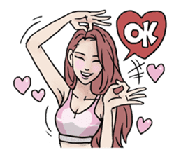 AsB - 130 Heart B (heart Body language ) sticker #13165297