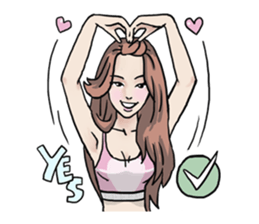 AsB - 130 Heart B (heart Body language ) sticker #13165298