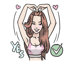 AsB - 130 Heart B (heart Body language ) sticker #13165298