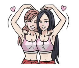 AsB - 130 Heart B (heart Body language ) sticker #13165299