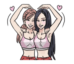 AsB - 130 Heart B (heart Body language ) sticker #13165299