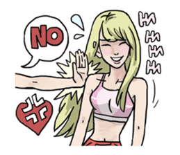 AsB - 130 Heart B (heart Body language ) sticker #13165302