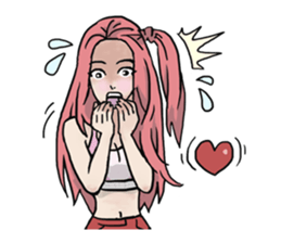 AsB - 130 Heart B (heart Body language ) sticker #13165303