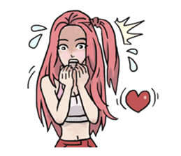 AsB - 130 Heart B (heart Body language ) sticker #13165303