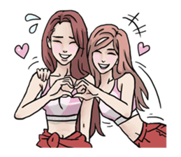 AsB - 130 Heart B (heart Body language ) sticker #13165304