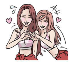 AsB - 130 Heart B (heart Body language ) sticker #13165304