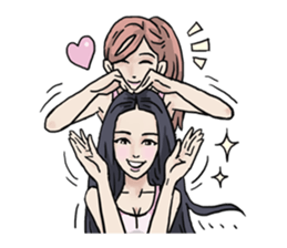 AsB - 130 Heart B (heart Body language ) sticker #13165305