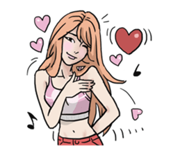 AsB - 130 Heart B (heart Body language ) sticker #13165308