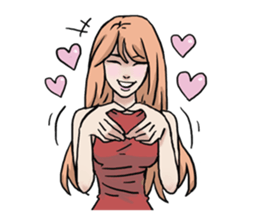 AsB - 130 Heart B (heart Body language ) sticker #13165311