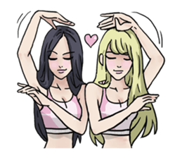 AsB - 130 Heart B (heart Body language ) sticker #13165312