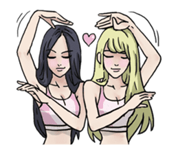 AsB - 130 Heart B (heart Body language ) sticker #13165312