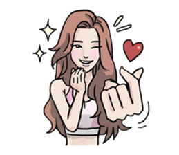 AsB - 130 Heart B (heart Body language ) sticker #13165313