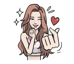 AsB - 130 Heart B (heart Body language ) sticker #13165313