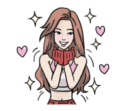 AsB - 130 Heart B (heart Body language ) sticker #13165314