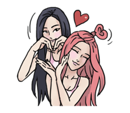 AsB - 130 Heart B (heart Body language ) sticker #13165315