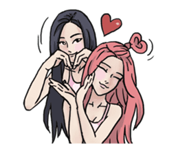 AsB - 130 Heart B (heart Body language ) sticker #13165315