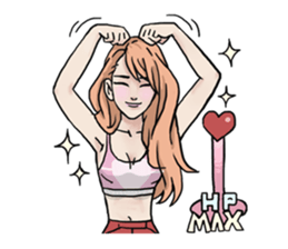 AsB - 130 Heart B (heart Body language ) sticker #13165316