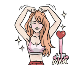 AsB - 130 Heart B (heart Body language ) sticker #13165316