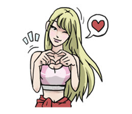 AsB - 130 Heart B (heart Body language ) sticker #13165318