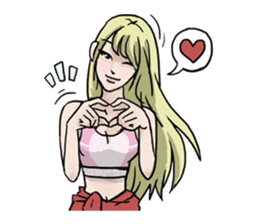 AsB - 130 Heart B (heart Body language ) sticker #13165318