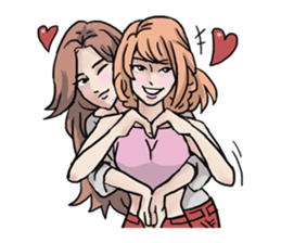 AsB - 130 Heart B (heart Body language ) sticker #13165320