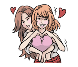 AsB - 130 Heart B (heart Body language ) sticker #13165320