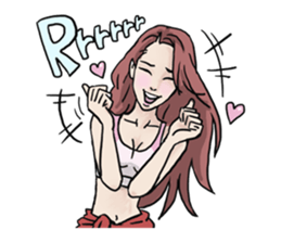 AsB - 130 Heart B (heart Body language ) sticker #13165322