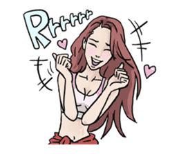 AsB - 130 Heart B (heart Body language ) sticker #13165322