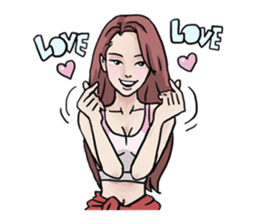 AsB - 130 Heart B (heart Body language ) sticker #13165324