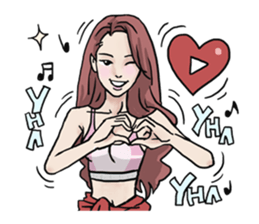 AsB - 130 Heart B (heart Body language ) sticker #13165326