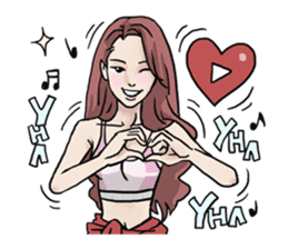 AsB - 130 Heart B (heart Body language ) sticker #13165326