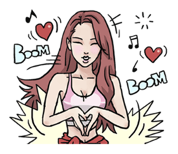 AsB - 130 Heart B (heart Body language ) sticker #13165331