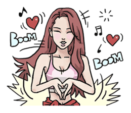 AsB - 130 Heart B (heart Body language ) sticker #13165331