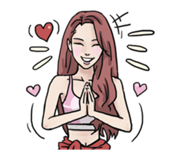 AsB - 130 Heart B (heart Body language ) sticker #13165333