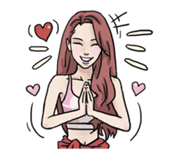 AsB - 130 Heart B (heart Body language ) sticker #13165333