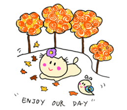 Dinkyneko & Friends #7 Autumn &Halloween sticker #13165506