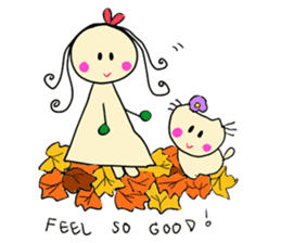 Dinkyneko & Friends #7 Autumn &Halloween sticker #13165507