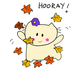 Dinkyneko & Friends #7 Autumn &Halloween sticker #13165509