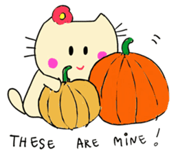 Dinkyneko & Friends #7 Autumn &Halloween sticker #13165514