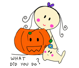 Dinkyneko & Friends #7 Autumn &Halloween sticker #13165515