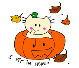 Dinkyneko & Friends #7 Autumn &Halloween sticker #13165516